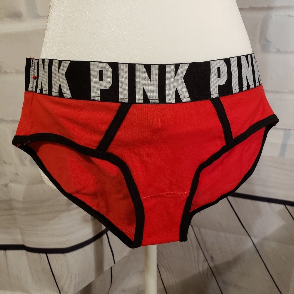 PINKVictoria's Secret Red Brief Boy Short Panties